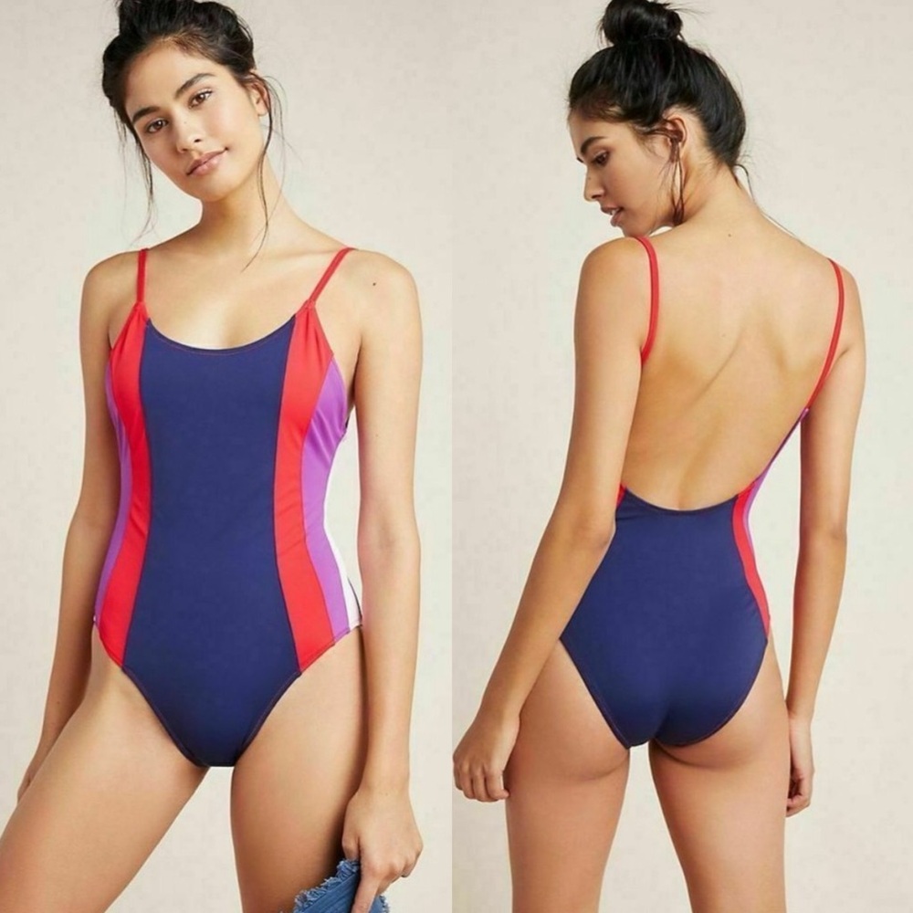 Anthropologie | Sundry Colorblock One Piece Swimsuit 1 Small